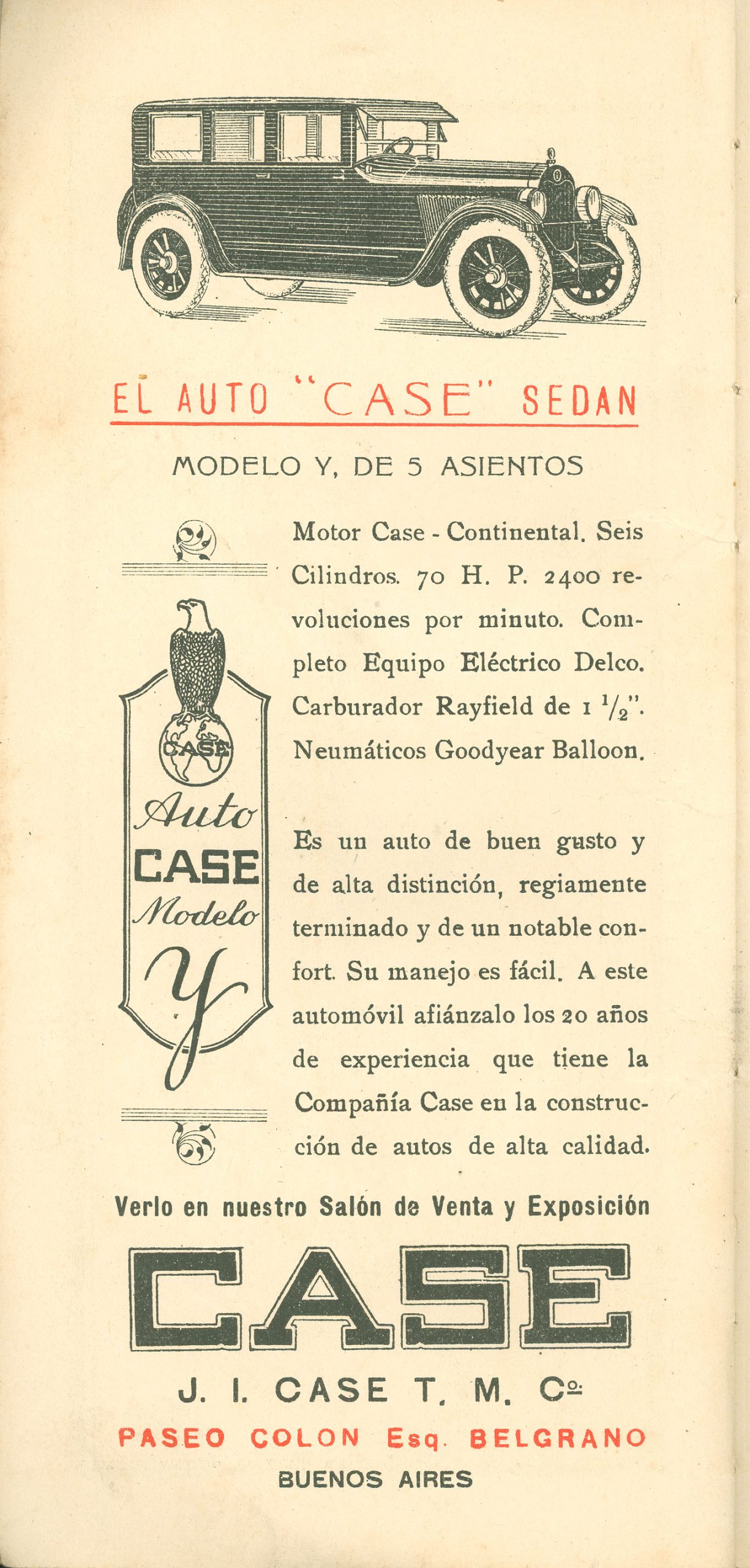 El auto Case Sedan