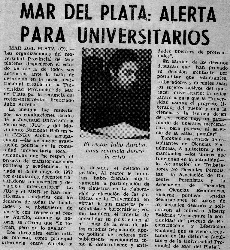 Mar del Plata: alerta para universitarios