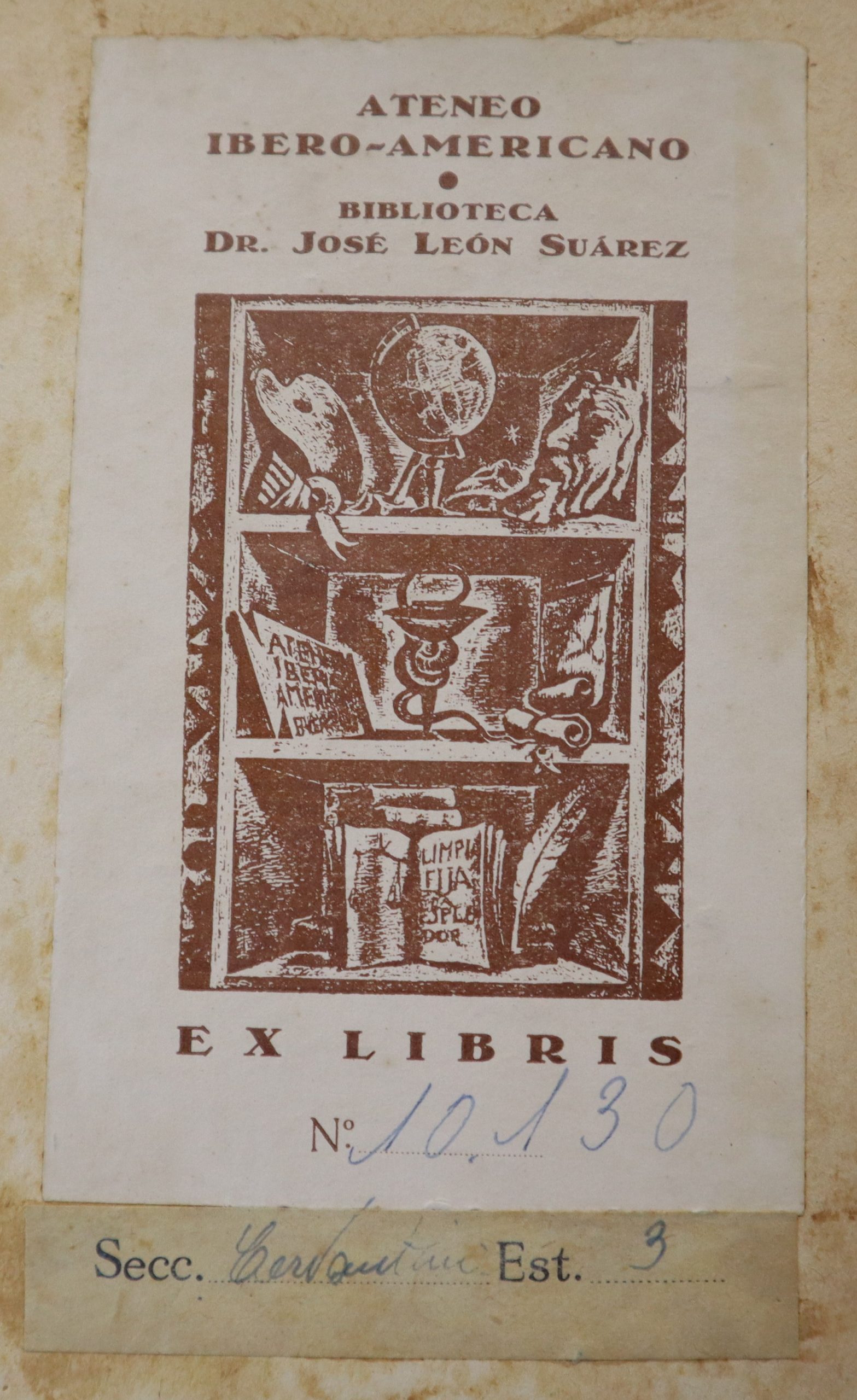 Ex libris Ateneo Iberoamericano